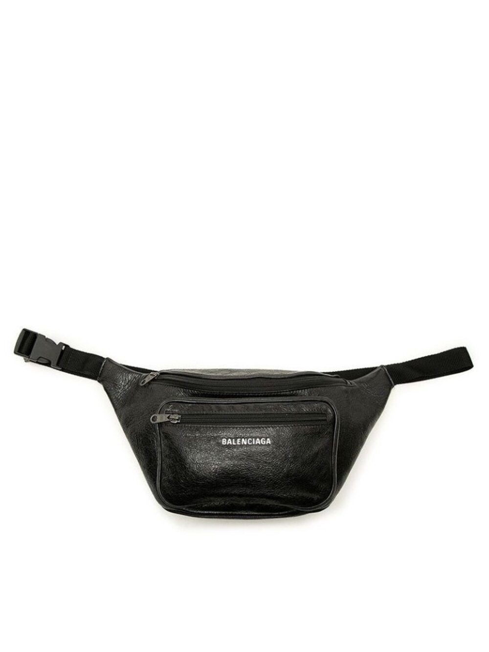 Balenciaga Graffiti Explorer Belt Bag Black Leather